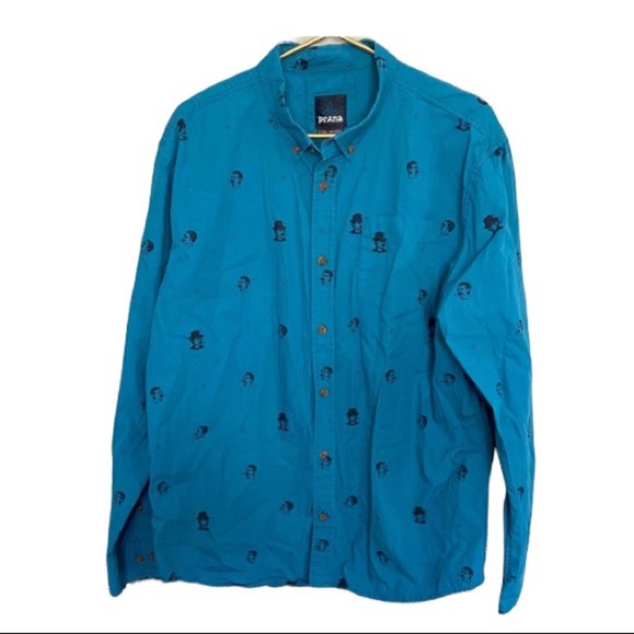 PRANA Men's Broderick Floral Long Sleeve Shirt - Picture 2 of 6